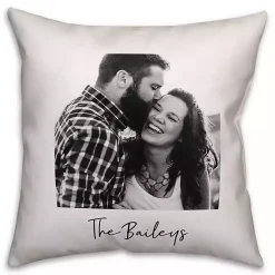 Kirklands Home Personalized Black and White Pillow Clearance