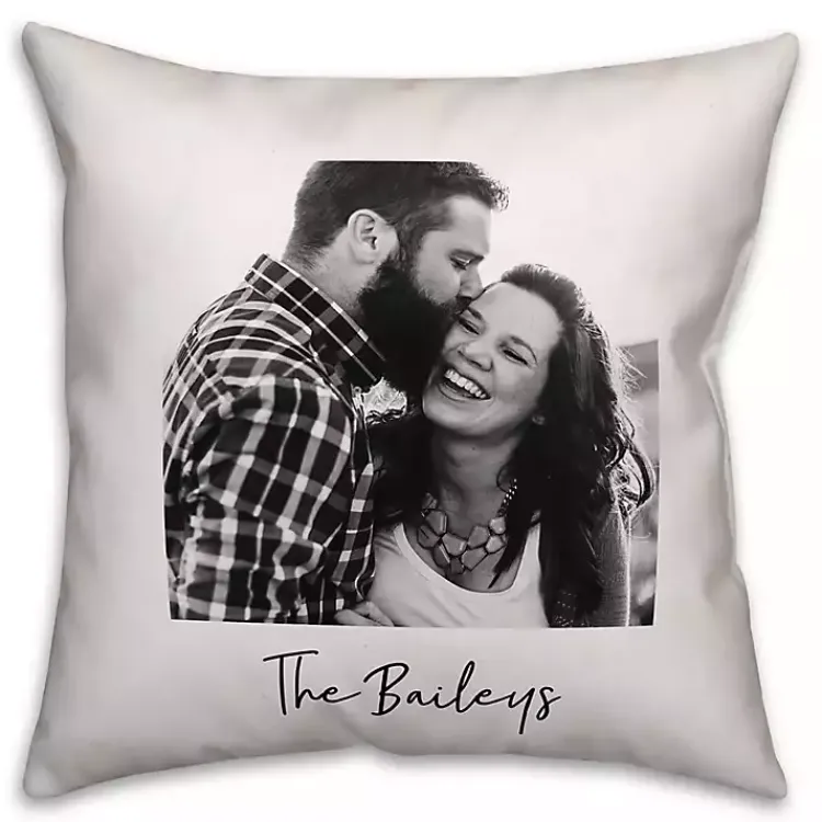 Kirklands Home Personalized Black and White Pillow Clearance