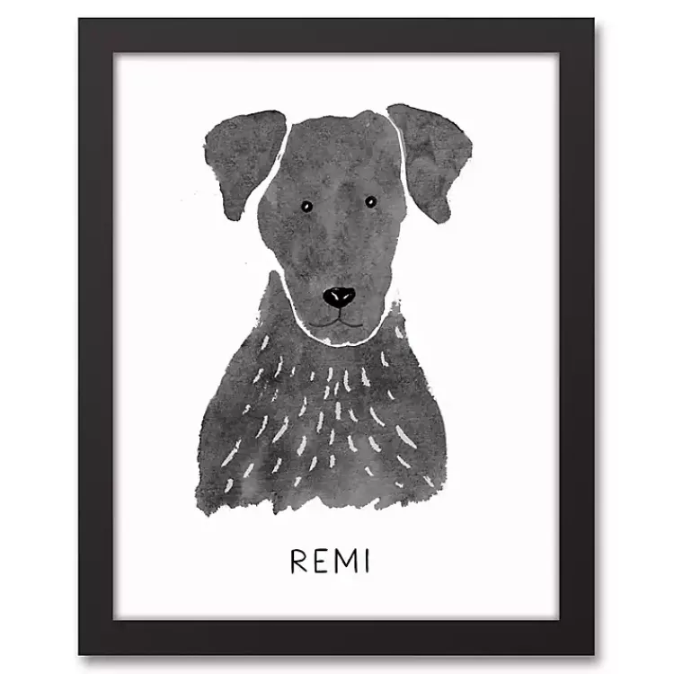 Kirklands Home Personalized Black Labrador Canvas Wall Plaque Sale