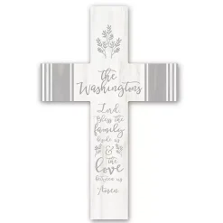 Kirklands Home Personalized Bless This Family Cross Wall Plaque