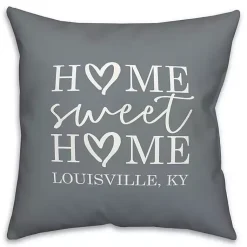 Kirklands Home Personalized Home Sweet Home Outdoor Pillow Blue Discount