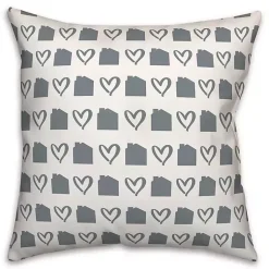 Kirklands Home Personalized Home Sweet Home Outdoor Pillow Blue Discount
