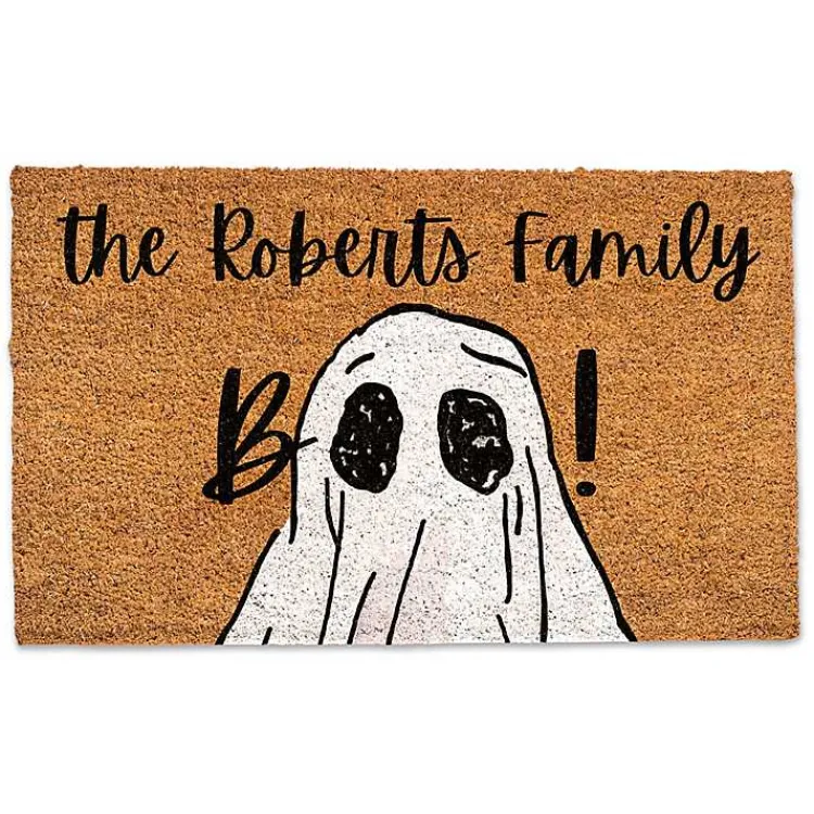 Halloween>Kirklands Home Personalized Boo Ghost Doormat