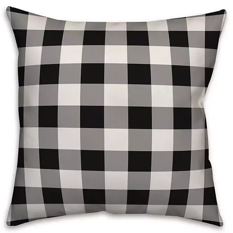 Fall>Kirklands Home Personalized Buffalo Check Harvest Wreath Pillow