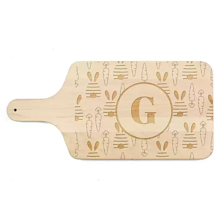 Easter Decorations>Kirklands Home Personalized Bunny and Carrot Maple Serving Board Tan