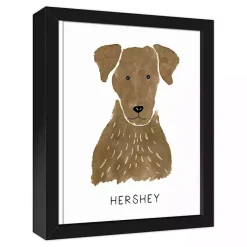 Kirklands Home Personalized Chocolate Labrador Canvas Wall Plaque Hot