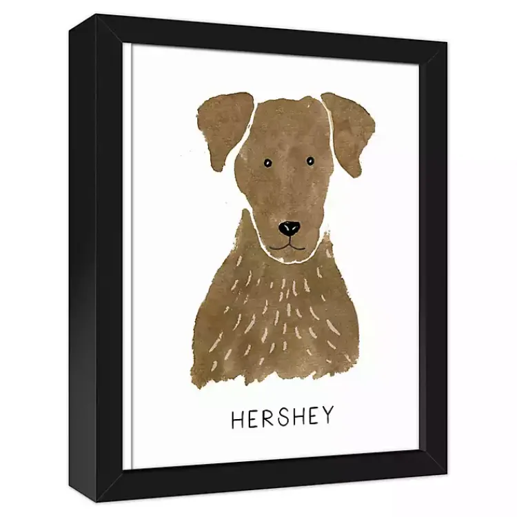 Kirklands Home Personalized Chocolate Labrador Canvas Wall Plaque Hot