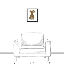 Kirklands Home Personalized Chocolate Labrador Canvas Wall Plaque Hot