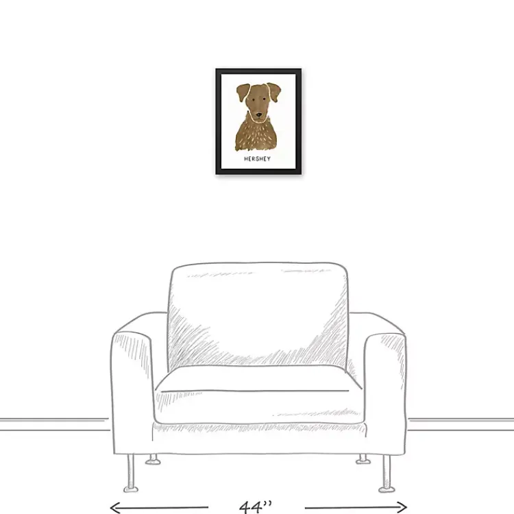 Kirklands Home Personalized Chocolate Labrador Canvas Wall Plaque Hot