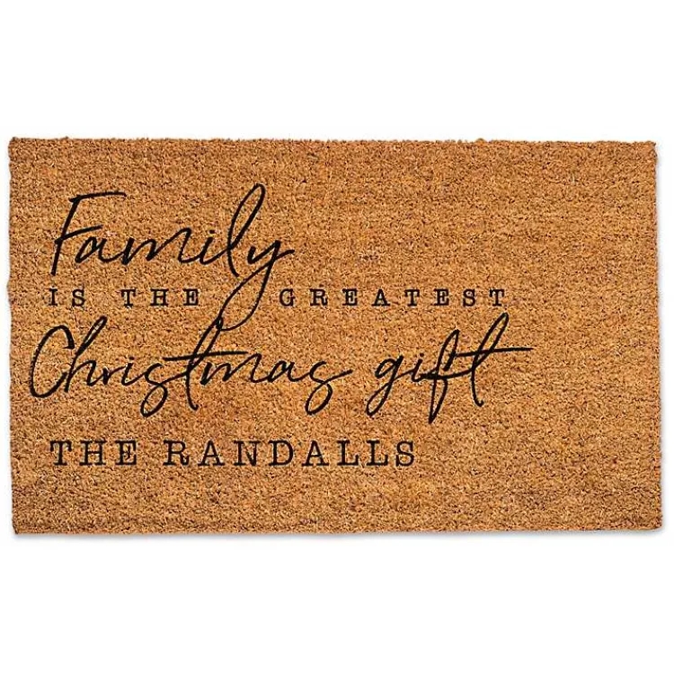 Outdoor Christmas Decorations>Kirklands Home Personalized Christmas Gift Coir Doomat