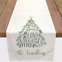 Christmas Dining & Entertaining>Kirklands Home Personalized Christmas Words Table Runner, 90 in.