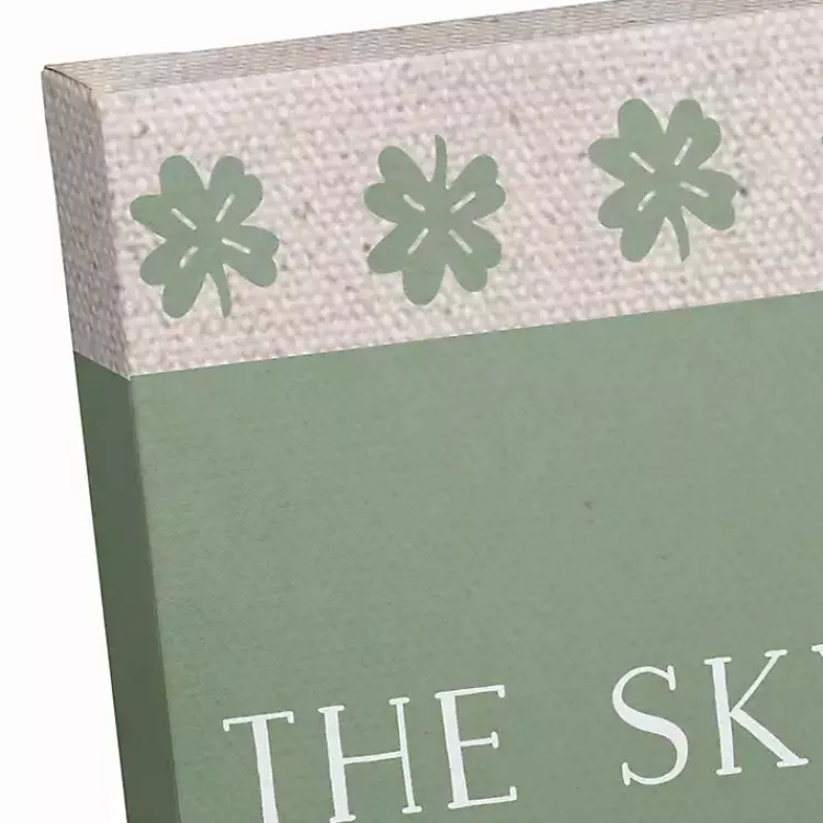 St Patricks Day Decorations>Kirklands Home Personalized Clover Stripe Irish Canvas Print