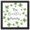 St Patricks Day Decorations>Kirklands Home Personalized Clover Wreath Framed Art Print