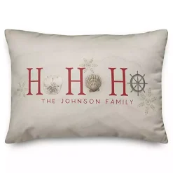 Christmas Pillows>Kirklands Home Personalized Coastal Ho Ho Ho Pillow