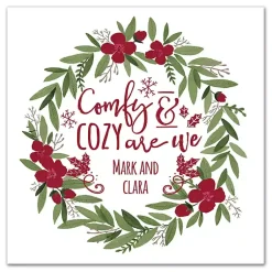Christmas Art & Wall Decor>Kirklands Home Personalized Comfy & Cozy Are We Wall Plaque