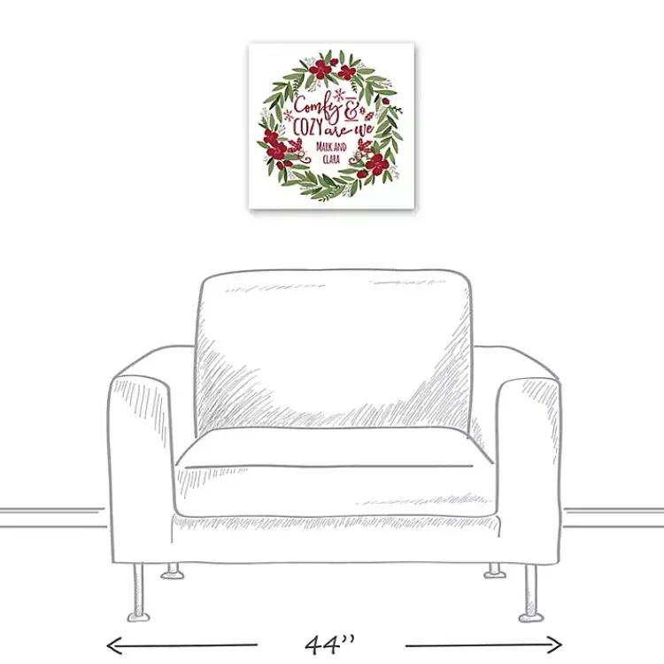 Christmas Art & Wall Decor>Kirklands Home Personalized Comfy & Cozy Are We Wall Plaque