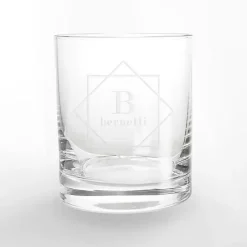 Kirklands Home Personalized Diamond Whiskey Glasses, Set of 2