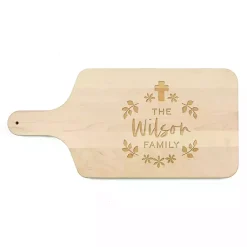 Easter Decorations>Kirklands Home Personalized Easter Cross Maple Serving Board Tan