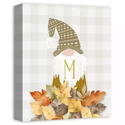 Fall>Kirklands Home Personalized Fall Gnome Monogram Canvas Art Print