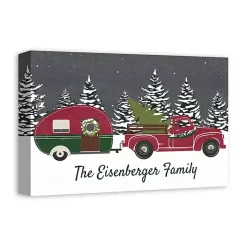 Christmas Art & Wall Decor>Kirklands Home Personalized Family Christmas Truck Wall Plaque