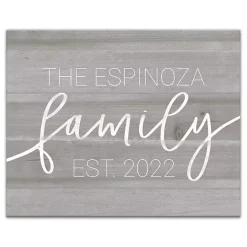 Kirklands Home Personalized Family Dated Canvas Wall Art New