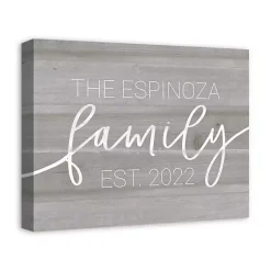 Kirklands Home Personalized Family Dated Canvas Wall Art New
