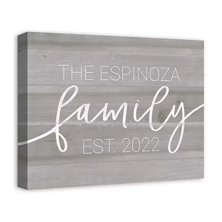 Kirklands Home Personalized Family Dated Canvas Wall Art New