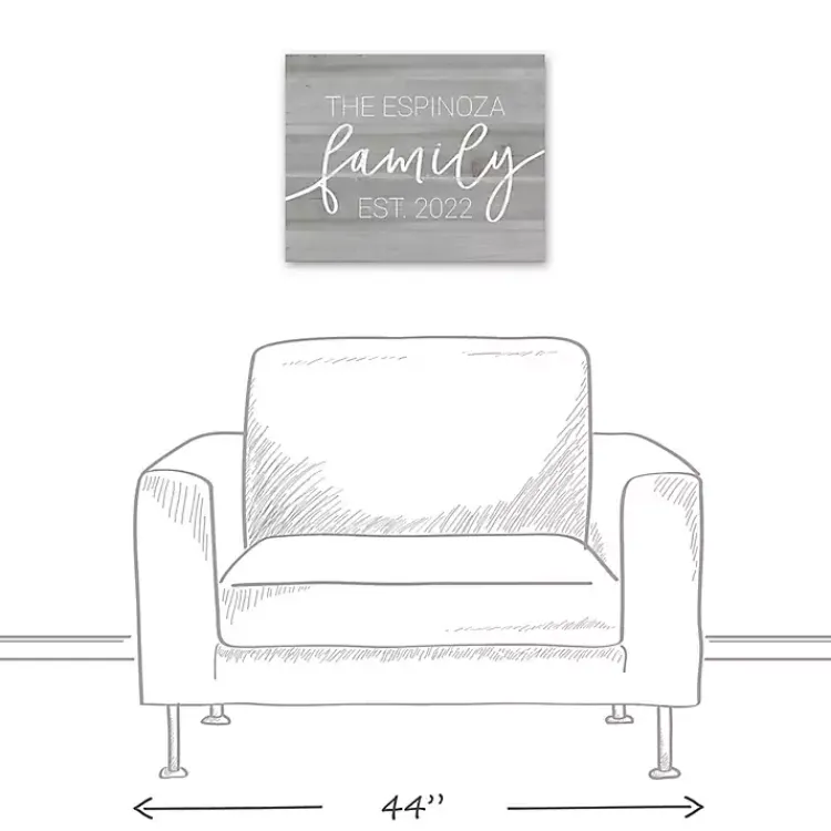 Kirklands Home Personalized Family Dated Canvas Wall Art New