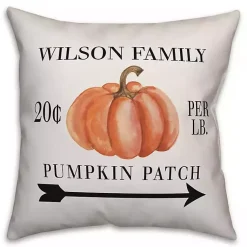 Fall>Kirklands Home Personalized Family Pumpkin Patch Arrow Pillow