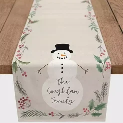 Christmas Dining & Entertaining>Kirklands Home Personalized Family Snowman Table Runner, 72 in.