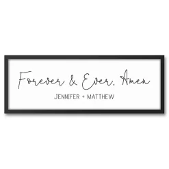 Kirklands Home Personalized Forever and Ever Canvas Wall Plaque Best