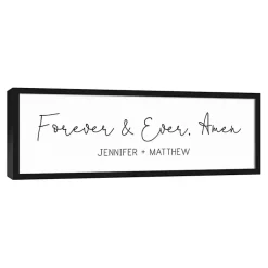 Kirklands Home Personalized Forever and Ever Canvas Wall Plaque Best