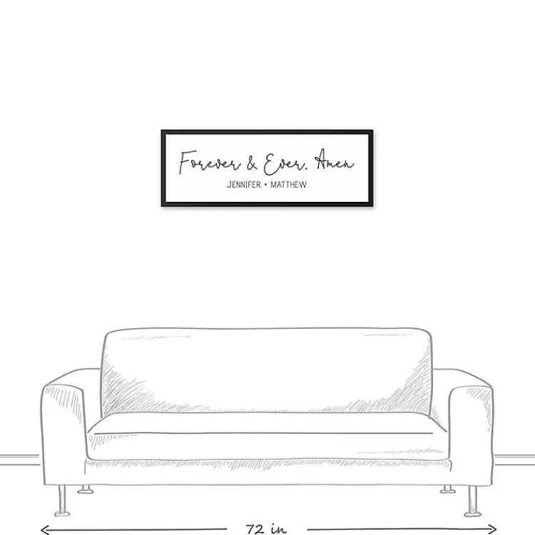 Kirklands Home Personalized Forever and Ever Canvas Wall Plaque Best