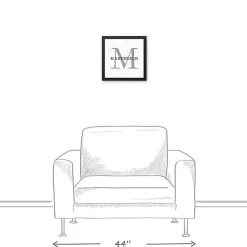 Kirklands Home Personalized Framed Monogram Canvas Wall Plaque Outlet