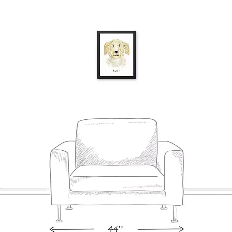 Kirklands Home Personalized Golden Doodle Canvas Wall Plaque Hot