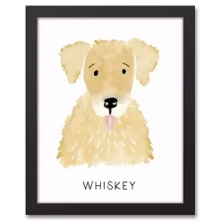 Kirklands Home Personalized Golden Retriever Canvas Wall Plaque