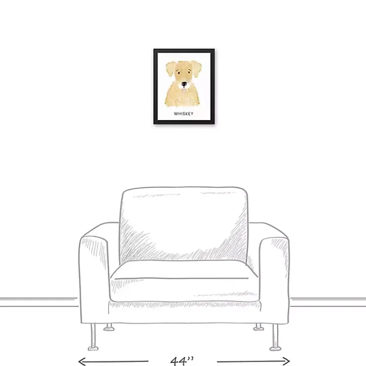 Kirklands Home Personalized Golden Retriever Canvas Wall Plaque