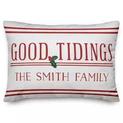 Pillows>Kirklands Home Personalized Good Tidings Family Outdoor Pillow