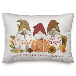 Fall>Kirklands Home Personalized Grateful Gnomes Outdoor Lumbar Pillow