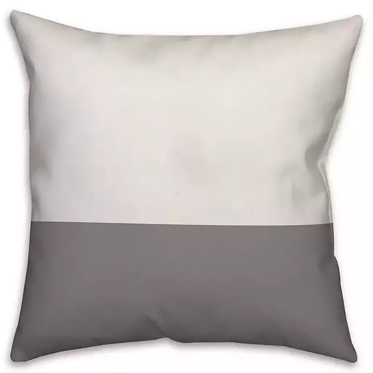 Kirklands Home Personalized Gray and White Our Home Pillow Outlet