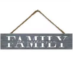 Kirklands Home Personalized Gray Family Wall Plaque Discount