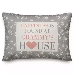 Pillows>Kirklands Home Personalized Happiness Found Lumbar Pillow