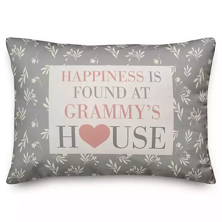 Pillows>Kirklands Home Personalized Happiness Found Lumbar Pillow