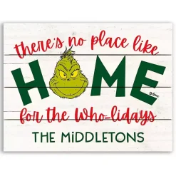 Christmas Art & Wall Decor>Kirklands Home Personalized Home for the Who-lidays Wall Plaque