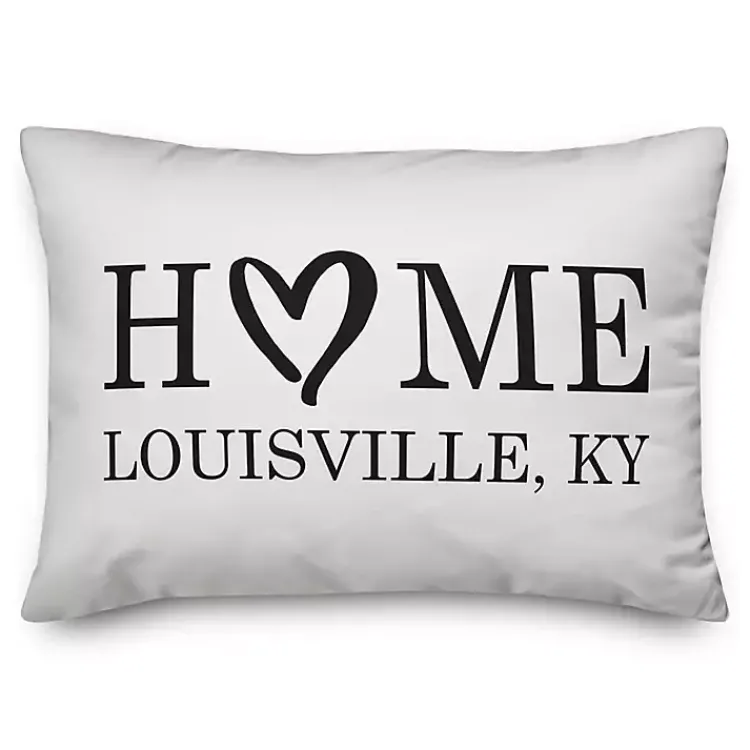 Kirklands Home Personalized Home Heart Location Pillow