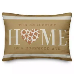 Fall>Kirklands Home Personalized Home With Heart Harvest Throw Pillow