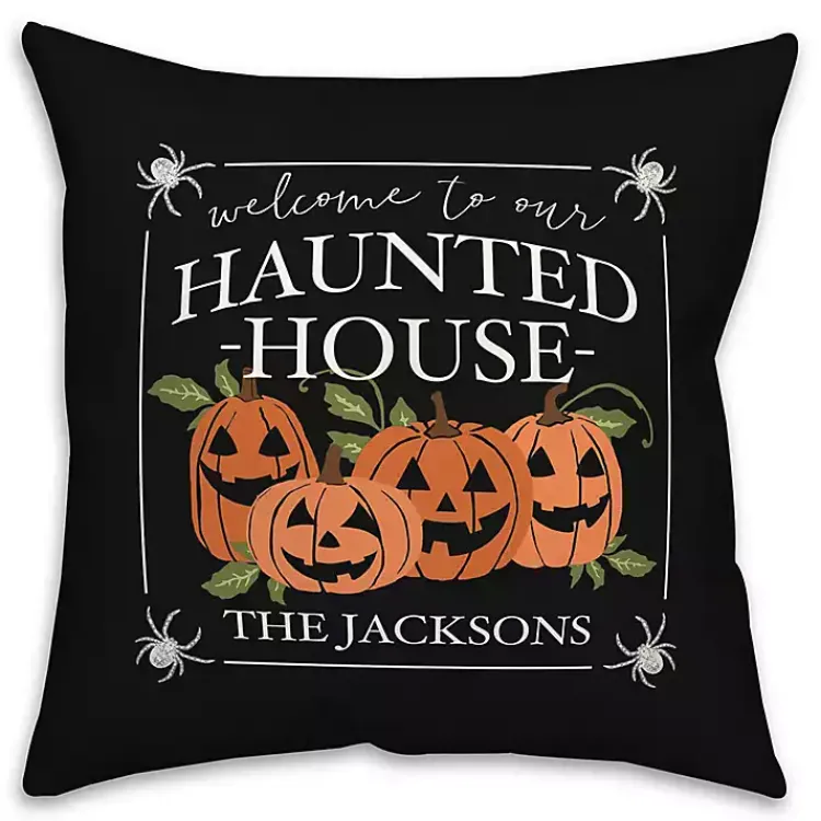 Halloween>Kirklands Home Personalized Jack O Lanterns Halloween Pillow