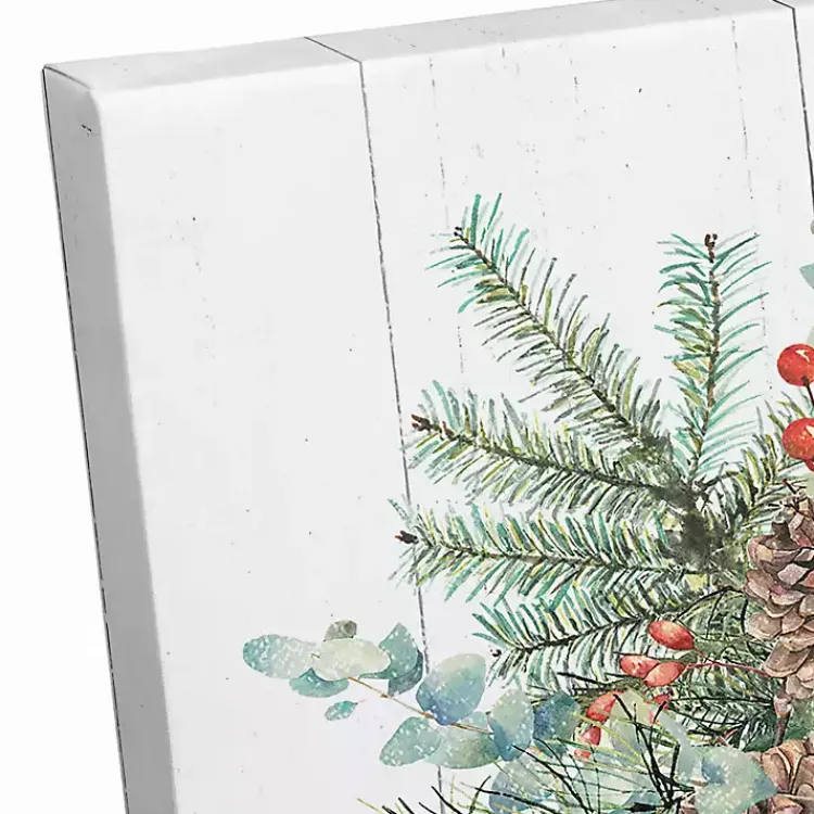 Christmas Art & Wall Decor>Kirklands Home Personalized Joyful Mittens Canvas Art Print