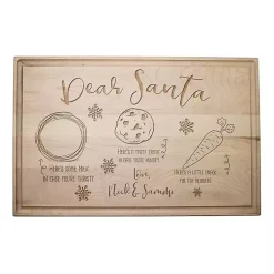 Christmas Dining & Entertaining>Kirklands Home Personalized Maple Santa's Treats Cutting Board Tan