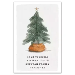 Christmas Art & Wall Decor>Kirklands Home Personalized Merry Little Christmas Canvas Print
